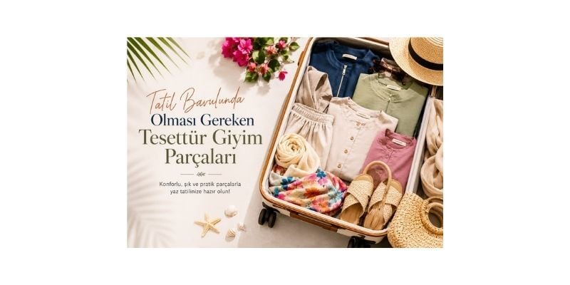 Tatil Bavulunda Olması Gereken Tesettür Giyim Parçaları
