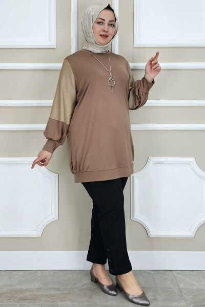 PYS KADIN KOMBİNLİ KOLYE DETAYLI TESETTÜR TABA - 3 BEDEN