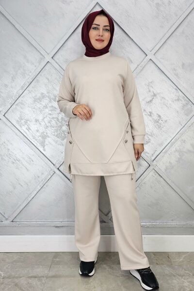 KADIN NERVÜR VE ALLER DİKİM TESETTÜR TAKIM TAŞ - 5 BEDEN