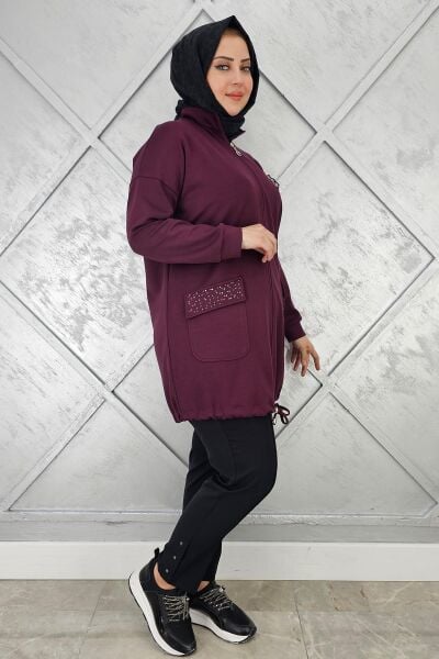 KADIN RİVET DETAYLI PANTOLON SİYAH - 50