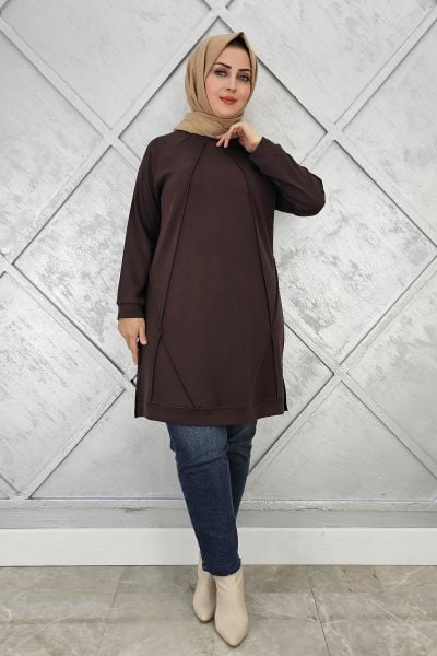 KADIN NERVÜR DİKİM TESETTÜR TUNİK