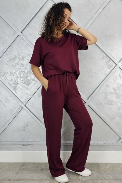 PYS KADIN KISA KOLLU TESETTÜR TAKIM BORDO - 3XL