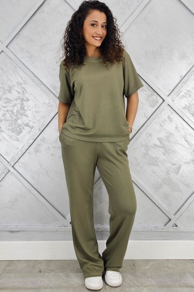 PYS KADIN KISA KOLLU TESETTÜR TAKIM HAKİ - XL