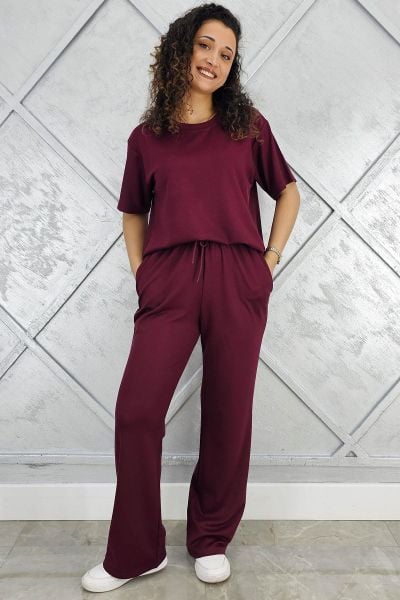 PYS KADIN KISA KOLLU TESETTÜR TAKIM BORDO - XL