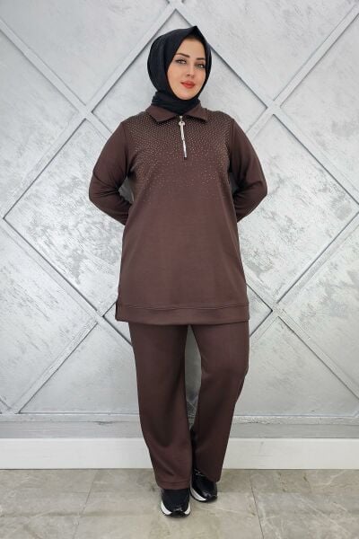 KADIN BEDEN TAŞ DRTAYLI TESETTÜR TAKIM