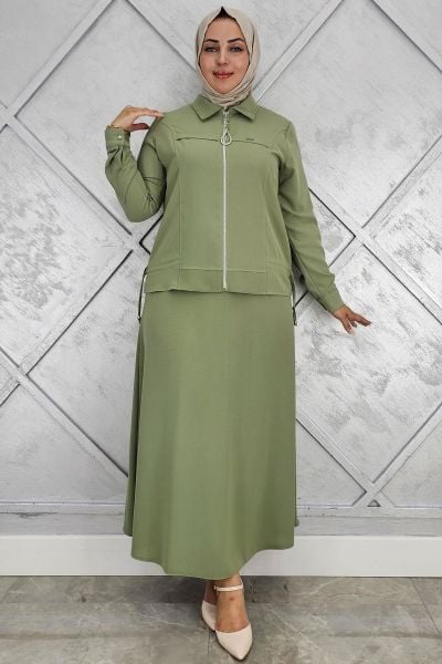 PYS KADIN BÜZGÜ DETAYLI TESETTÜR TAKIM