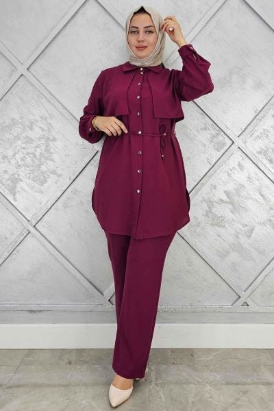 PYS KADIN BELİ BAĞCIKLI TESETTÜR TAKIM