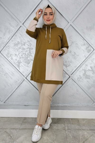 KADIN KOMBİNLİ BOĞAZLI TESETTÜR TUNİK
