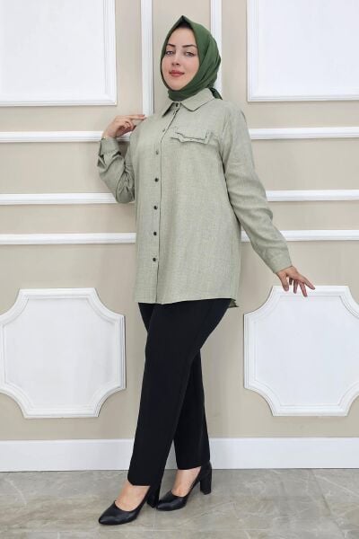 KADIN KORSAJLI BATTAL PANTOLON SİYAH - 48