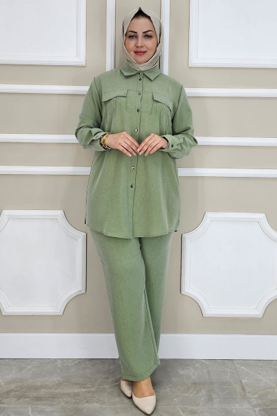 PYS KADIN TAŞ DETAYLI TESETTÜR TAKIM