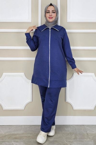 PYS KADIN BEDEN TAŞ DETAYLI TESETTÜR TAKIM