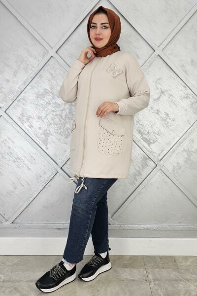 KADIN DİKME VE TAŞ DETAYLI TESETTÜR GİY ÇIK TAŞ - 3 BEDEN