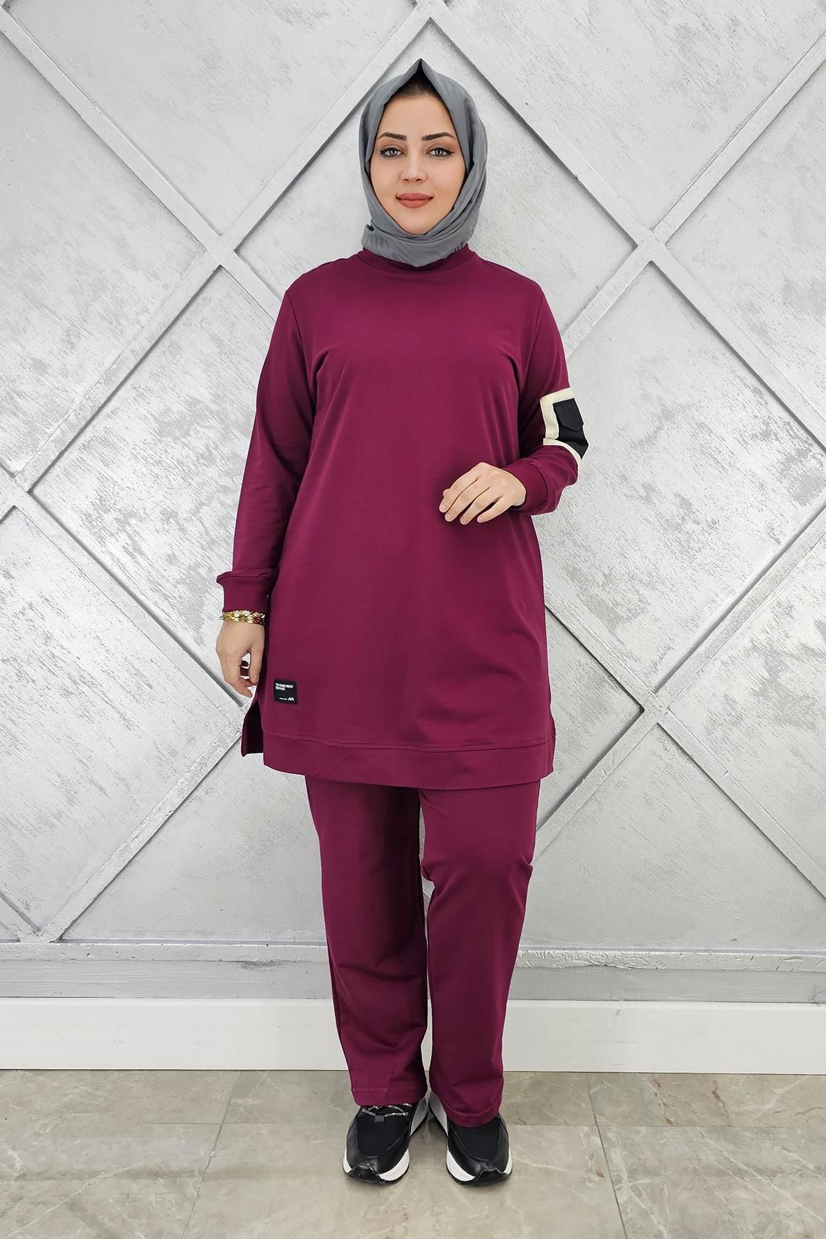 KADIN KOL CEP DETAYLI TESETTÜR TAKIM