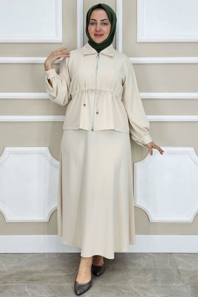 PYS KADIN FERMUARLI BAĞCIKLI TESETTÜR TAKIM TAŞ - 3 BEDEN